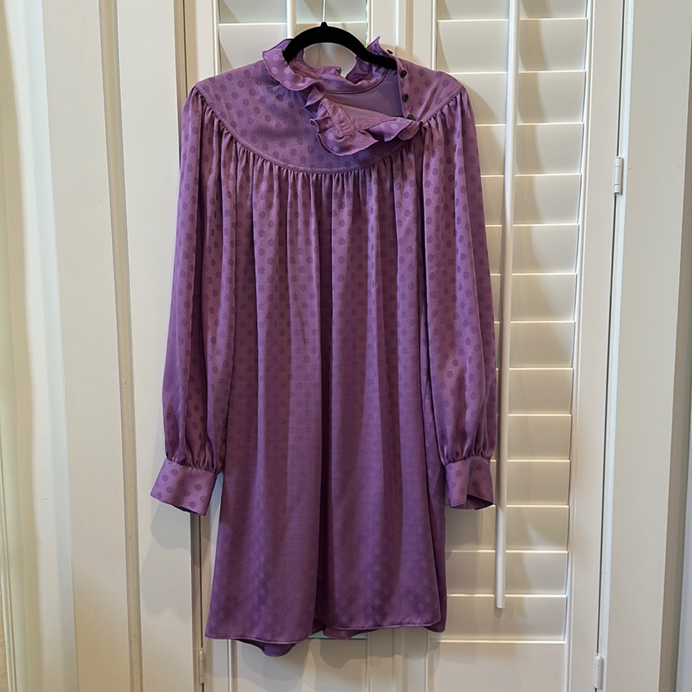 Kate Spade Purple Ruffle Dress